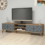 TV staliukas Kalune Design TV stalas Class - Walnut, Chalcedony