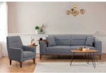 Sofa Hanah Home Sofos ir lovos komplektas Liones Tepsili - Dark Pilkas