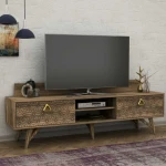 TV staliukas Kalune Design TV stalas Yakamoz (TV Sehpası) - Walnut