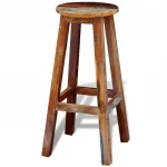Aukšta baro kėdė iš perdirbtos medienos