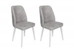 2-jų kėdžių komplektas Kalune Design Dallas 584 V2, pilkas