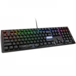 Ducky Shine 7 PBT klaviatūra žaidimams – MX–Silent Raudona – US išdėstymas, RGB LED, blackout