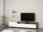 TV staliukas Kalune Design Televizoriaus spintelė Gelincik - Baltas, Walnut