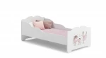 Lova ADRK Furniture Ximena Ballerina with Unicorn, 140x70 cm, balta