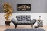 Kalune Design 2 vietų sofa-lova Nitta - Pilkas