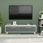 TV staliukas Kalune Design TV stalas Melisa - Baltas, Anthracite