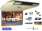 Automagnetola Nvox Automobilio pakabinamų lubų LCD monitorius 13 colių HDMI USB SD