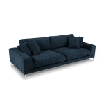 Keturvietė sofa Jog, 286x122x90 cm, mėlyna