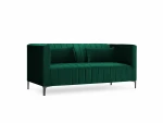 Sofa Micadoni Home Annite 2S, žalia/juoda