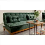 Kalune Design 3 vietų sofa-lova Fuoco - Žalias