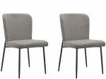 2-jų valgomojo kėdžių komplektas Loft24 Oita, pilkas