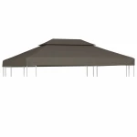 Pavėsinės uždangalas, taupe, 4x3m, 310 g/m²