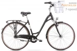 Miesto dviratis Romet Art Deco Lux 28" Alu 2022, juodas
