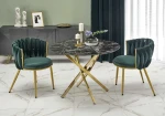 Gold RAYMOND 2 table, juodas marble / auksinis