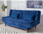 Kalune Design 3 vietų sofa-lova Kelebek - Dark Mėlyna