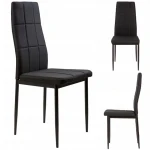 4-ių kėdžių komplektas ModernHome, juodas