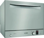 Series 4, free-standing compact indaplovė, 55 cm, Brushed steel anti-fingerprint SKS62E38EU