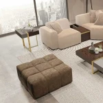 Kalune Design Pufas Chocolate Square Pouf