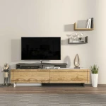 TV staliukas Kalune Design Televizoriaus stovas Tammy - Baltas, Oak