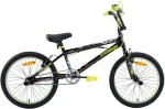 Dviratis Karbon BMX 20 juodas-lime