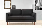 Kalune Design 2 vietų sofa Rome - Juodas