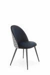4-ių valgomojo kėdžių komplektas Halmar K478, juodas/baltas