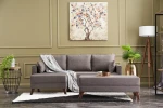 Kalune Design Kampinė sofa-lova Bella Mini Corner Sofa Left - Brown