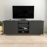 TV staliukas Kalune Design TV stalas Otis - Gold, Anthracite