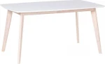 Valgomojo stalas Beliani 150 x 90 cm balta SANTOS