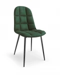 4-ių kėdžių komplektas K417, tamsiai žalias