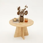 Kavos staliukas Asir, 60x40x60cm, smėlio spalvos