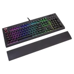 Klaviatūra Thermaltake Premium X1 RGB Cherry MX Mėlyna Sidabrinis KB-TPX-SSBRUS-01 (mechaninė, USB 2.0, juodos spalvos