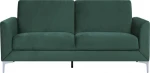 Beliani 3-asmuo žalia velour sofa FENES