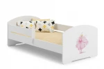 Lova ADRK Furniture Pepe Barrier Ballerina, 140x70 cm, balta