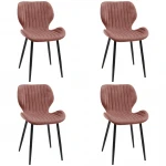 4-ių kėdžių komplektas Akord SJ.17, rožinis