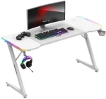 Žaidimų stalas «Huzaro Hero 3.3 Baltas RGB», baltas