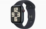 Apple Watch SE GPS + Cellular 40mm Midnight Aluminium Case with Midnight Sport Band - S/M - MRG73ET/A