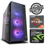 INTOP Ryzen 5 3600 32GB 480SSD M.2 NVME+2TB RTX3060 12GB no-OS