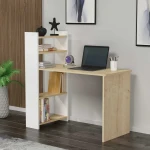 Kalune Design Darbo stalas Enna - Sapphire Oak, Baltas