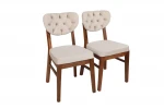2-jų kėdžių komplektas Kalune Design Elma 760 V2, smėlio