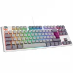 Ducky One 3 Mist Pilkas TKL klaviatūra žaidimams, RGB LED – MX–Silent–Raudona – DE išdėstymas