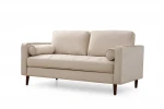 Dvivietė sofa Kalune Design Rome, smėlio spalvos