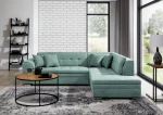 Dešininė kampinė sofa Pieretta, šviesiai žalia