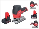 Akumuliatorinis siaurapjūklis Milwaukee M12 JS-601 12 V + 1x baterija 6,0 Ah - be įkroviklio