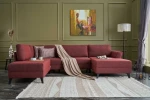 Kalune Design Kampinė sofa-lova Eris - Claret Raudona