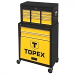 Įrankių vežimėlis Topex, 2 stalčiai + prailginimas