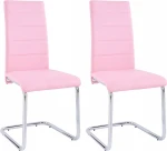 4-ių kėdžių komplektas Amber, rožinis