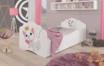 Vaikiška lova Adrk Furniture Casimo Cat, 80x160 cm, balta
