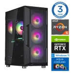 Intop Aqua Ryzen 5 7600X 32GB DDR5 1TB SSD M.2 NVME+2TB RTX4060 8GB WIN11Pro