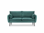 Dvivietė sofa Kooko Home Lento, žalia/juoda